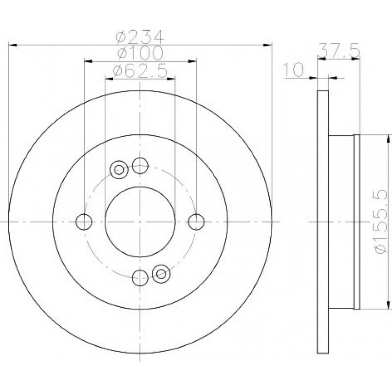 92147200 TEXTAR Диск гальмівний