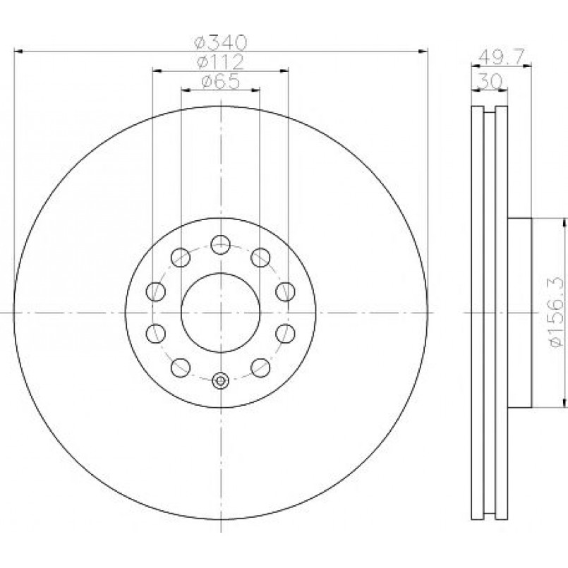 92229803 TEXTAR Диск гальмівний