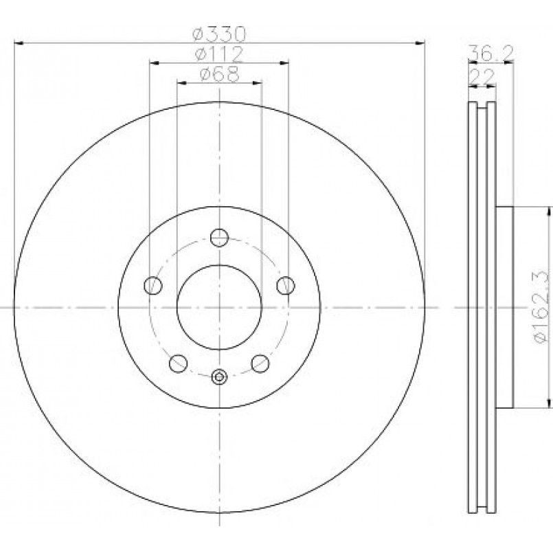 92238303 TEXTAR Диск гальмівний