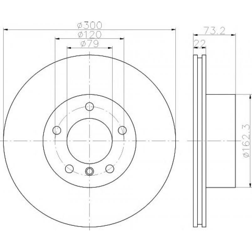 92238503 TEXTAR Диск гальмівний