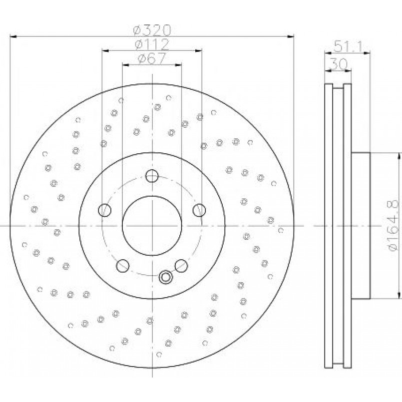 92262103 TEXTAR Диск гальмівний