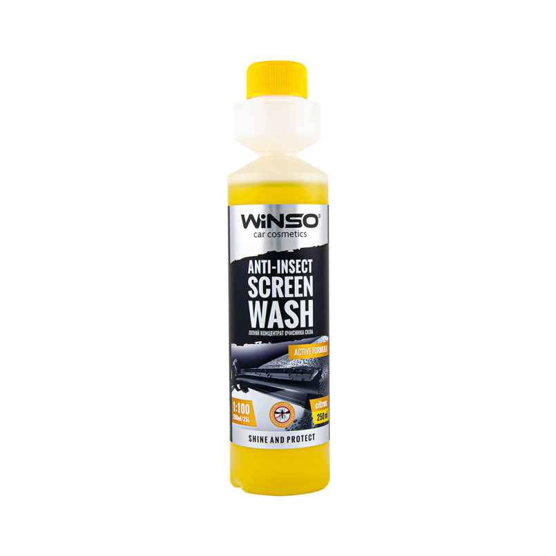 Літній концентрат очисник скла 250ml. Anti-insect screen wash citrus (24шт/ящ)