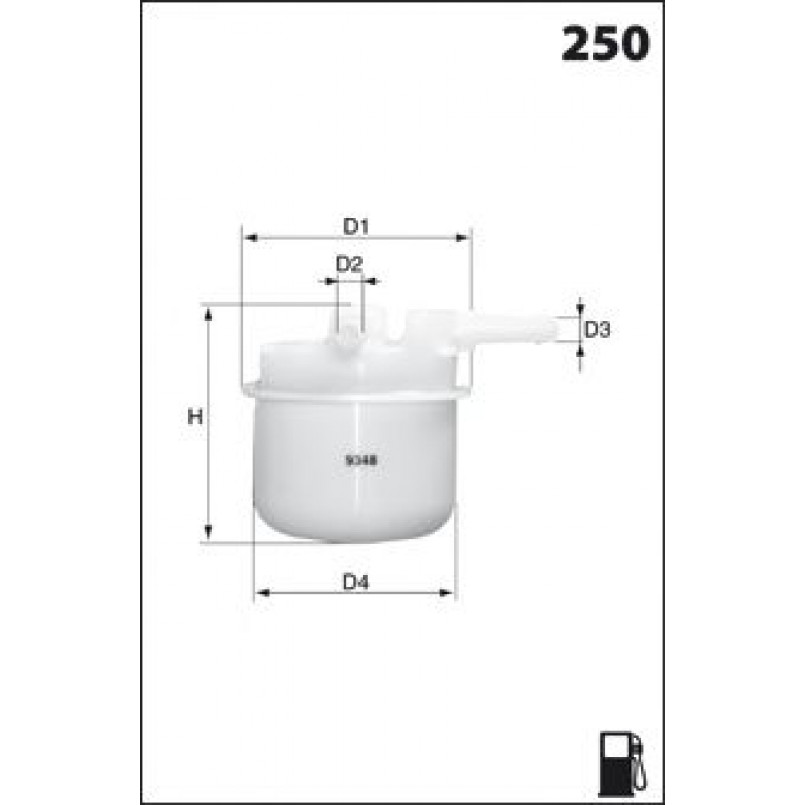 ELE3538  Фільтр палива (Mecafilter)