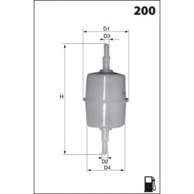 ELE6022  Фільтр палива (Mecafilter)