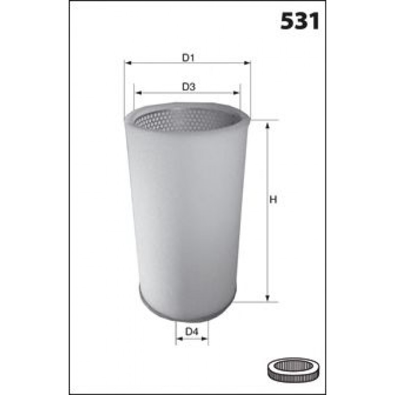 FA1433  Фільтр повітря (Mecafilter)