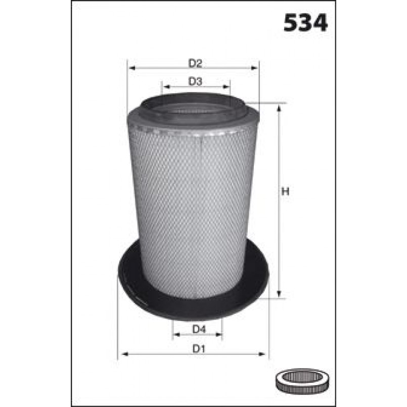 FA1434  Фільтр повітря (Mecafilter)