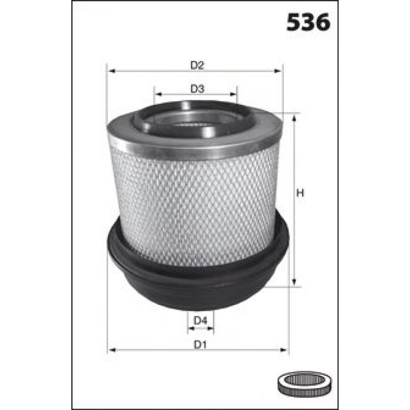 FA1474  Фільтр повітря (Mecafilter)