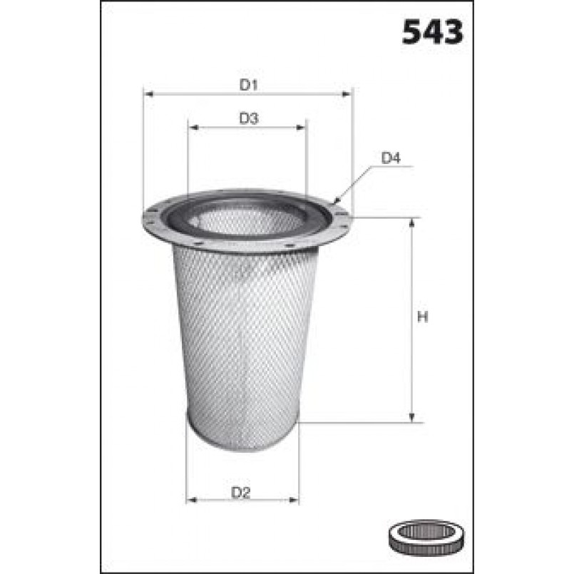 FA3265  Фільтр повітря (Mecafilter)