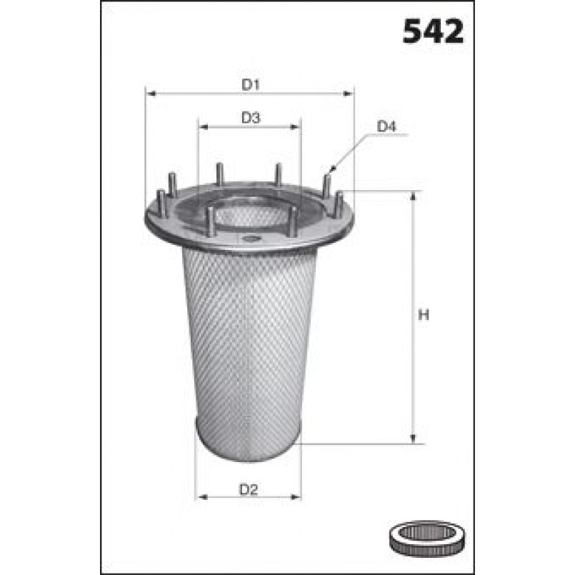 FA3276  Фільтр повітря (Mecafilter)