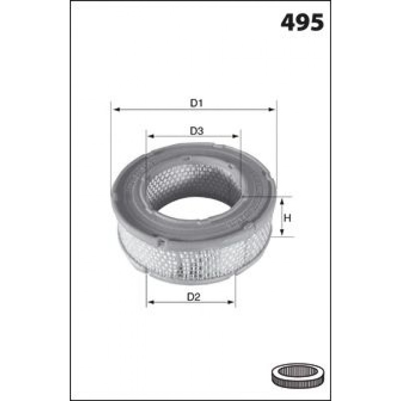 FA3287  Фільтр повітря (Mecafilter)