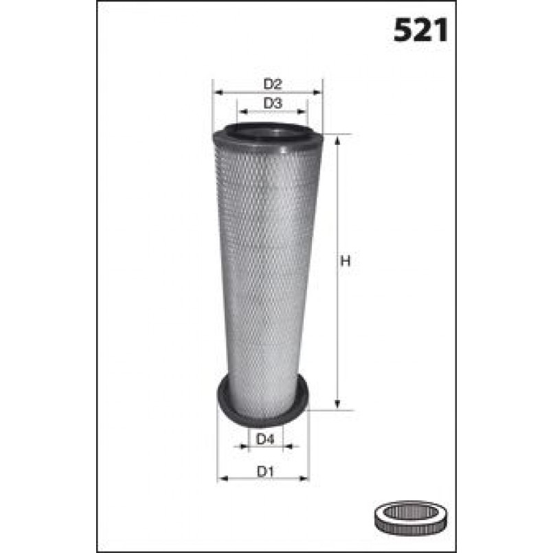 FA3558  Фільтр повітря (Mecafilter)