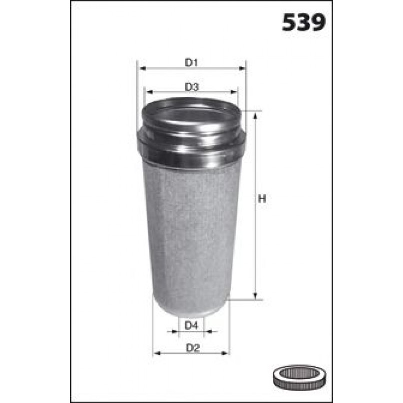 FA3617  Фільтр повітря (Mecafilter)