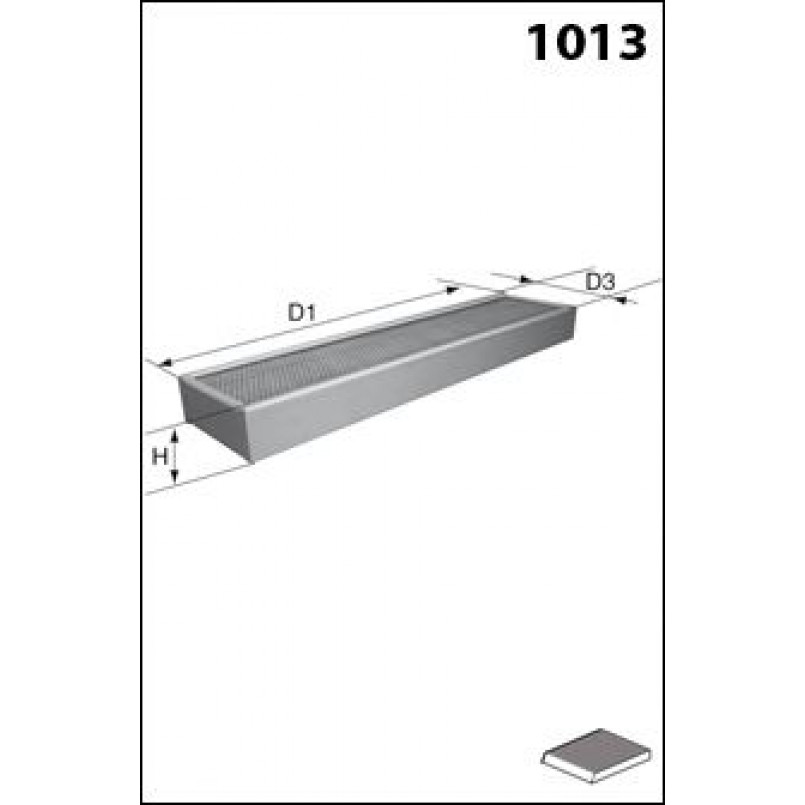 FO2058  Фільтр повітря (Mecafilter)