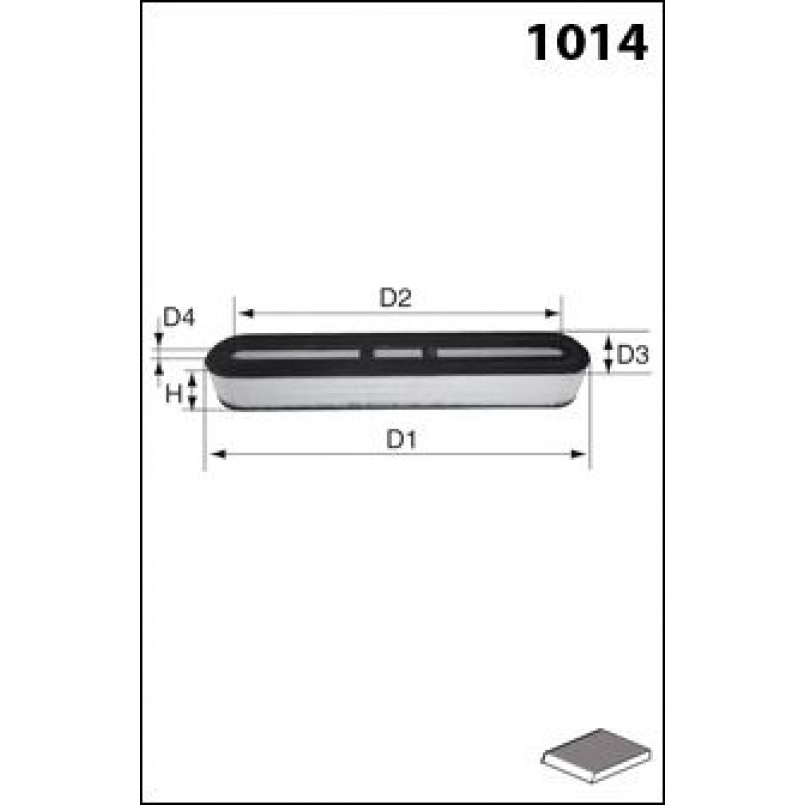 FO2266  Фільтр повітря (Mecafilter)