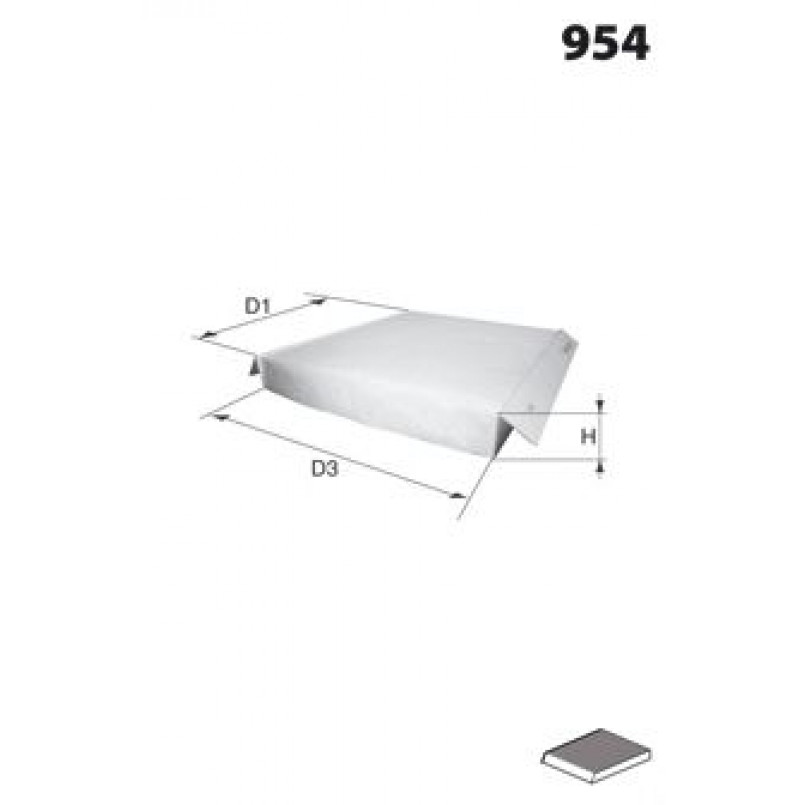 JKR7090  Фільтр салону (Mecafilter)