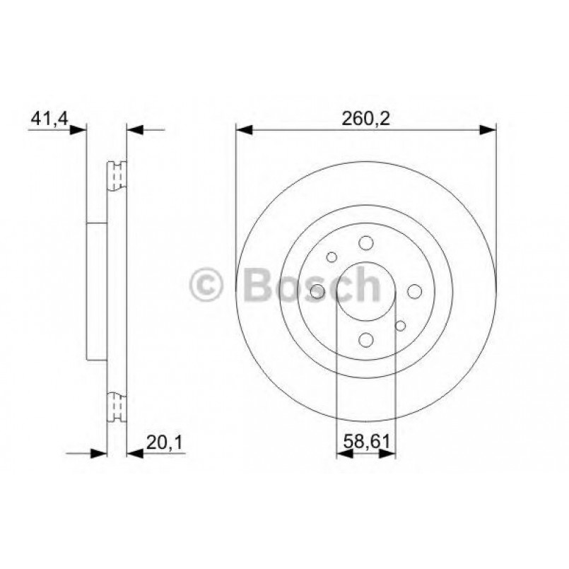 0986479346 BOSCH Гальмівний диск BD1194