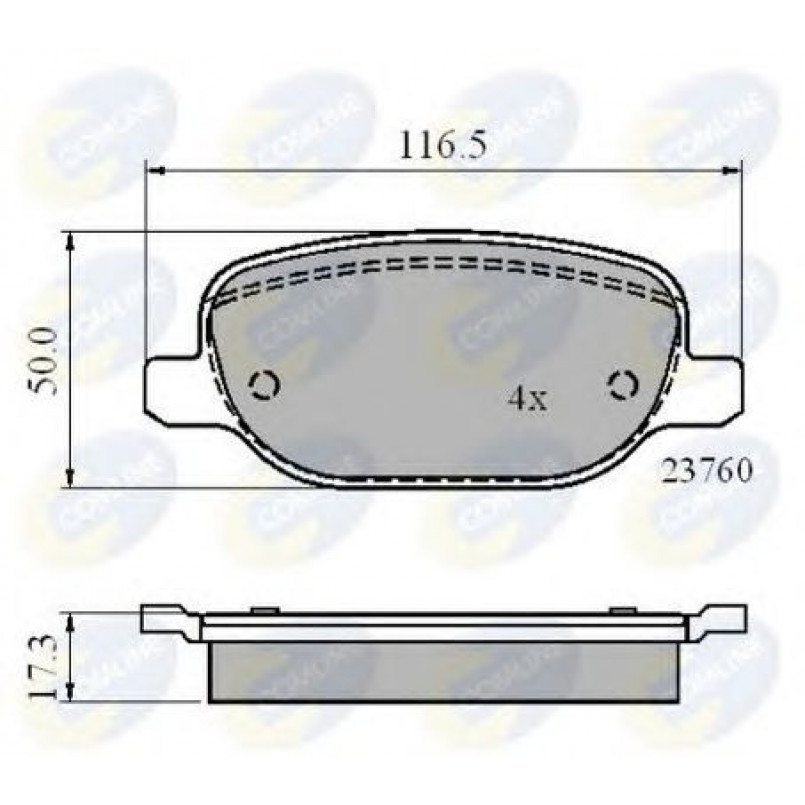 CBP01769 Comline - Гальмівні колодки до дисків