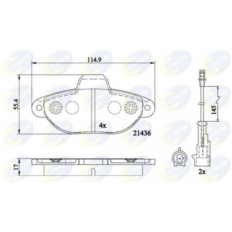 CBP22200 Comline - Гальмівні колодки до дисків