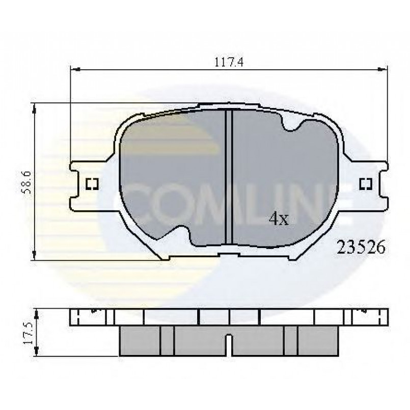 CBP0896 Comline - Гальмівні колодки до дисків