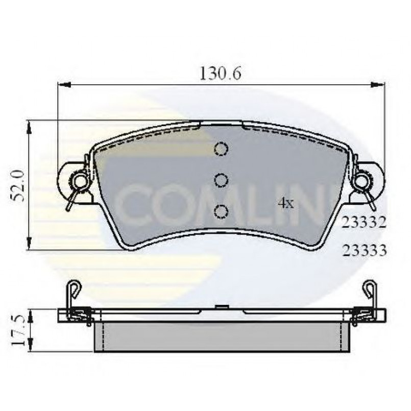 CBP01549 Comline - Гальмівні колодки до дисків