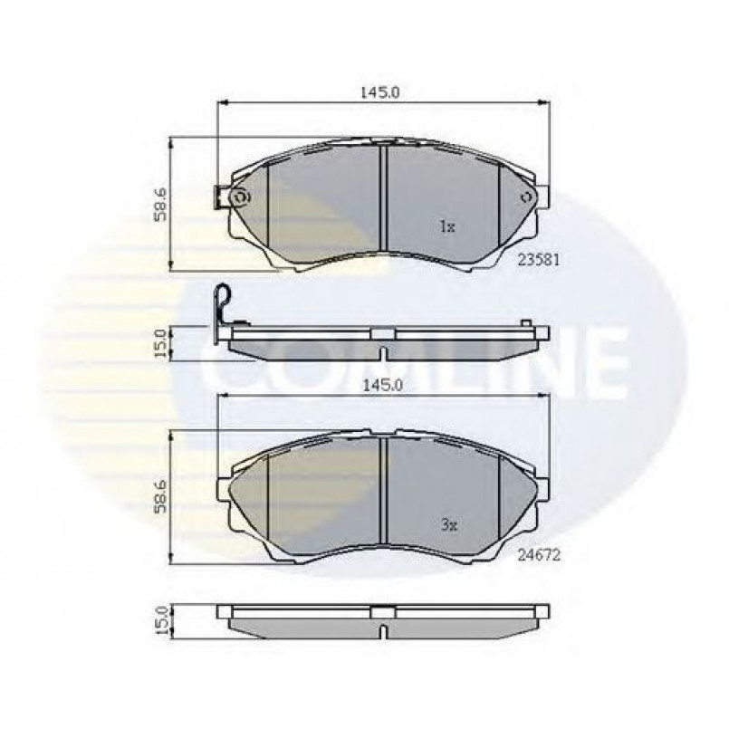 CBP32012 Comline - Гальмівні колодки до дисків