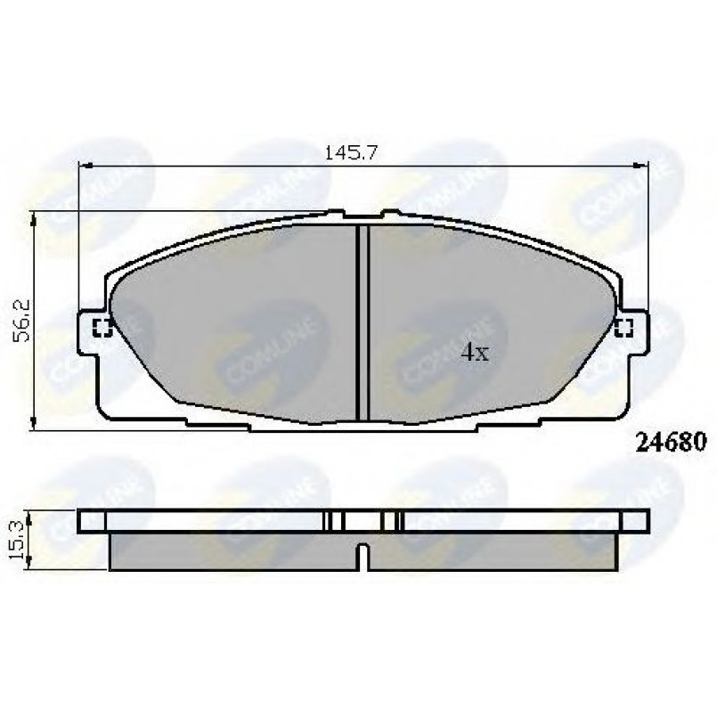 CBP01706 Comline - Гальмівні колодки до дисків