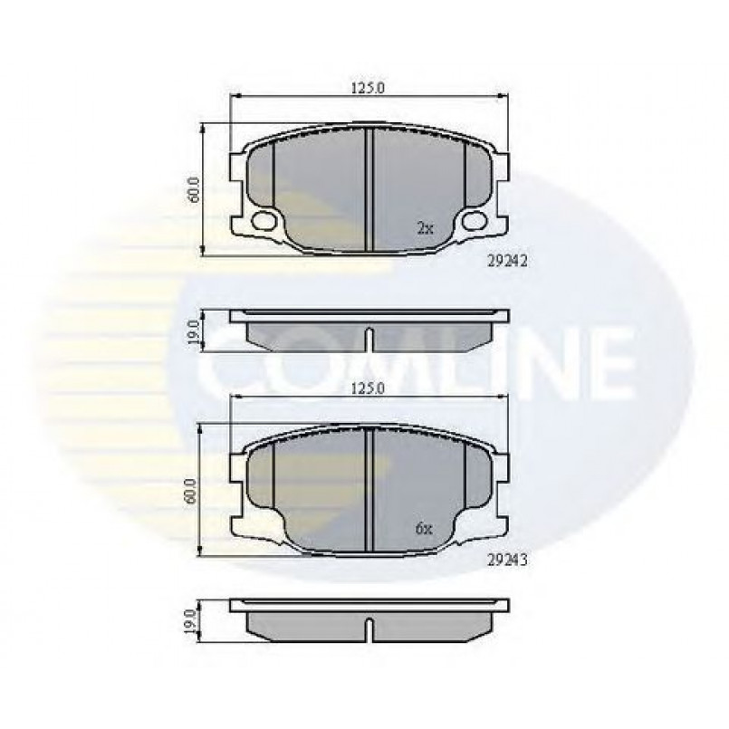 CBP01088 Comline - Гальмівні колодки до дисків