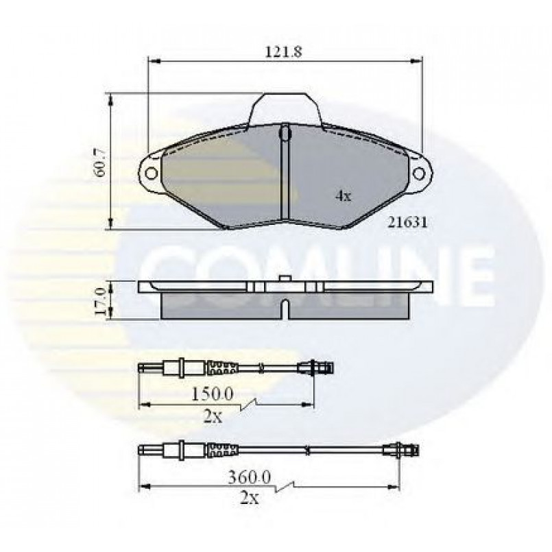 CBP2568 Comline - Гальмівні колодки до дисків