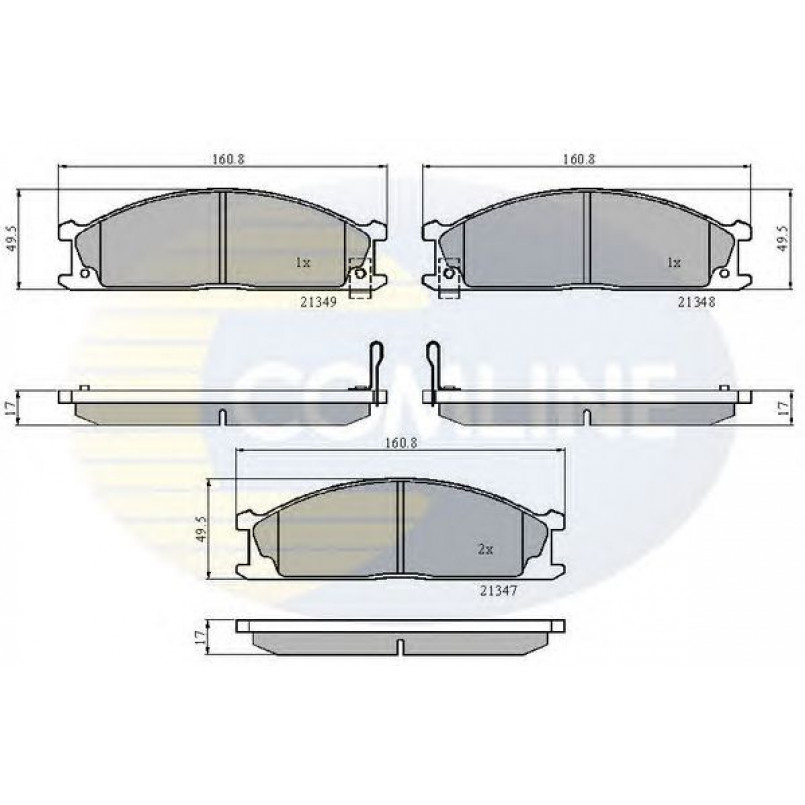 CBP3863 Comline - Гальмівні колодки до дисків