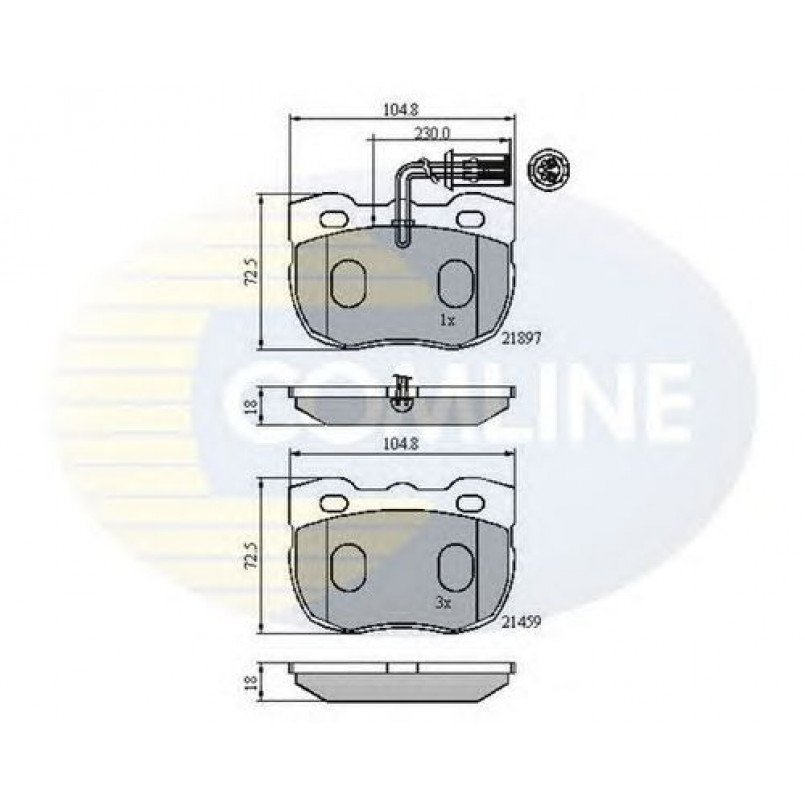 CBP1401 Comline - Гальмівні колодки до дисків