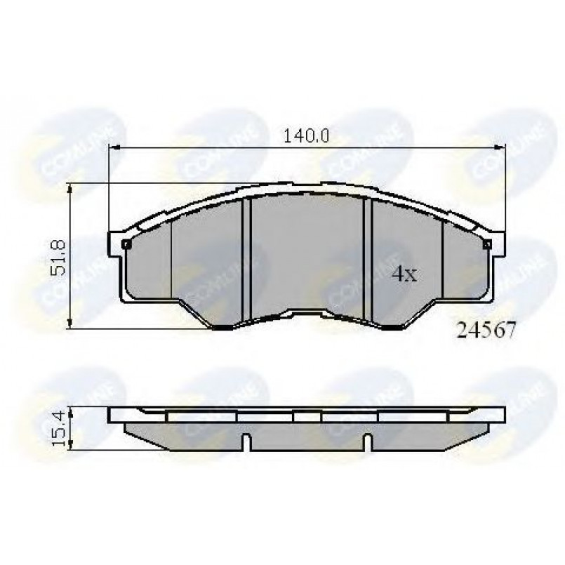 CBP01773 Comline - Гальмівні колодки до дисків