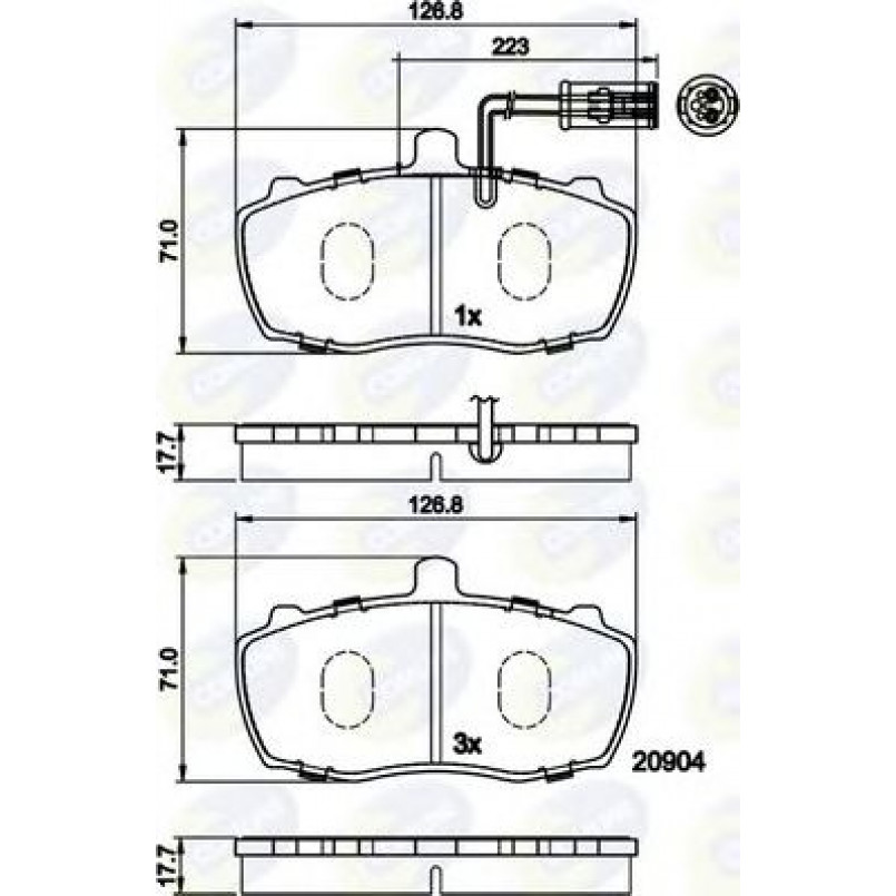 CBP11066 Comline - Гальмівні колодки до дисків