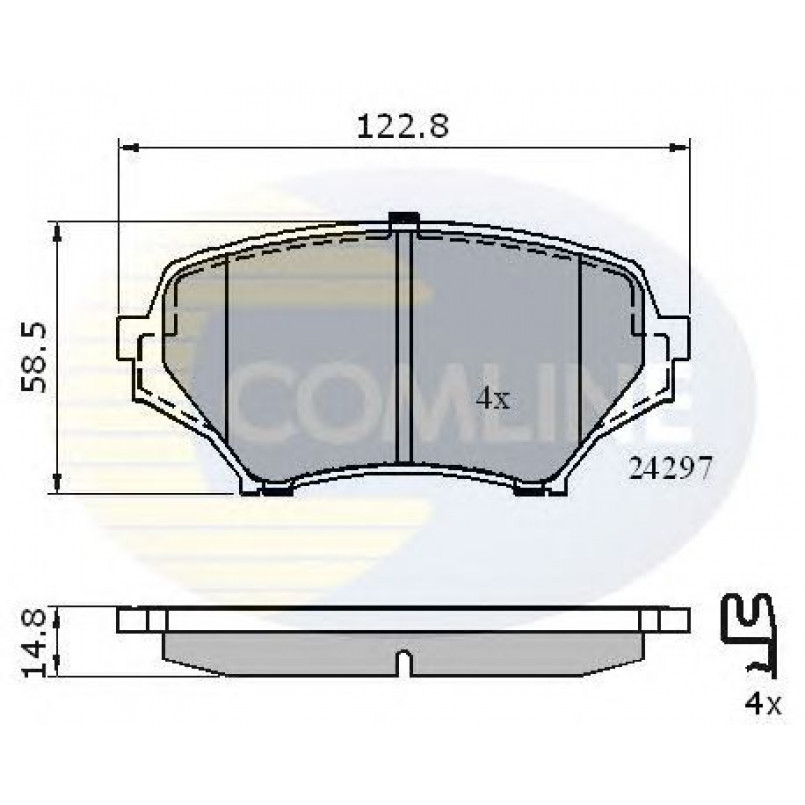 CBP31631 Comline - Гальмівні колодки до дисків