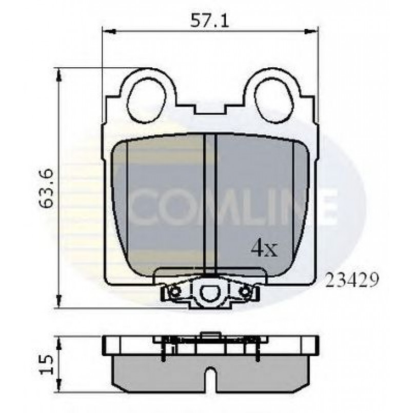 CBP3836 Comline - Гальмівні колодки до дисків
