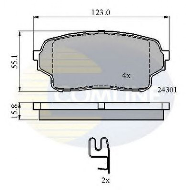 CBP31523 Comline - Гальмівні колодки до дисків