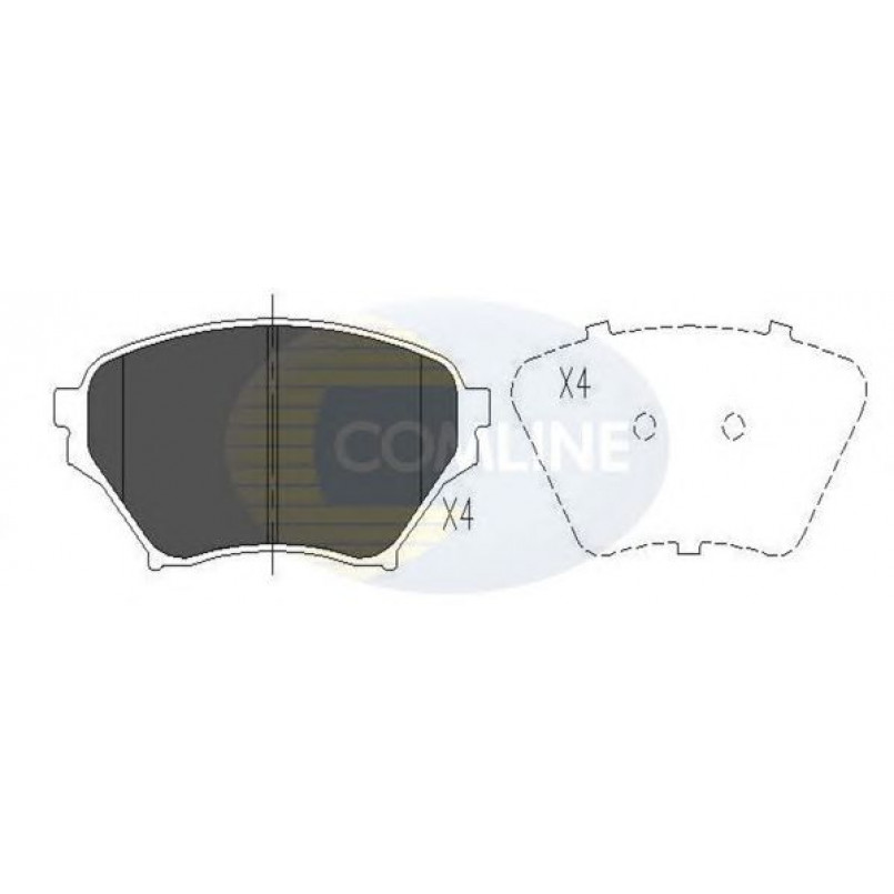 CBP01206 Comline - Гальмівні колодки до дисків