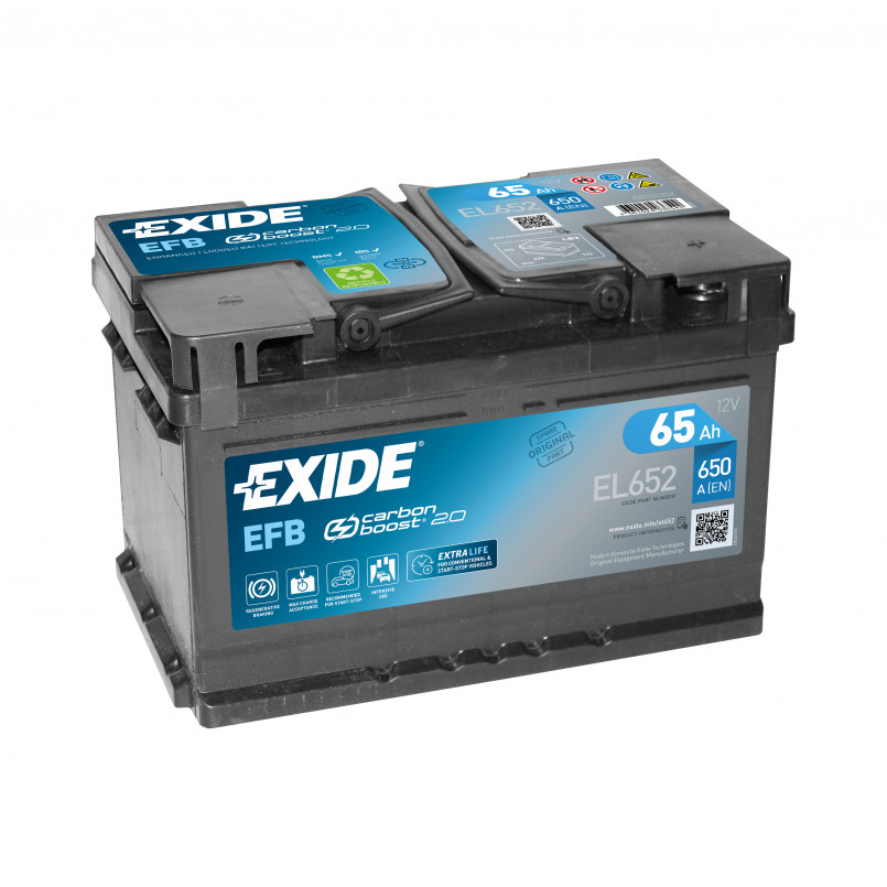 65 Ah/12V EXIDE EFB Euro EL652
