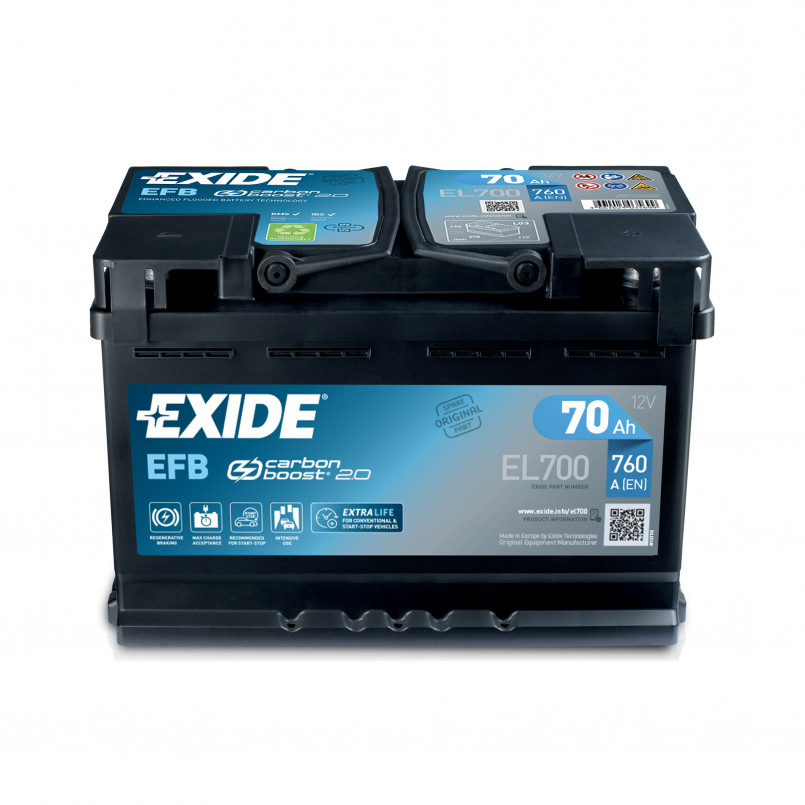70 Ah/12V EXIDE EFB Euro EL700