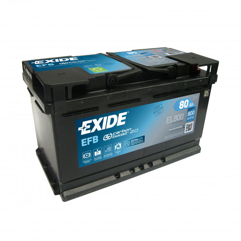 80 Ah/12V EXIDE EFB Euro EL800