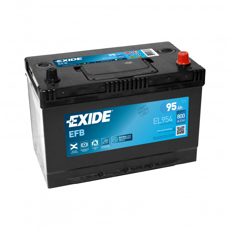 95 Ah/12V EXIDE EFB JIS  Euro EL954