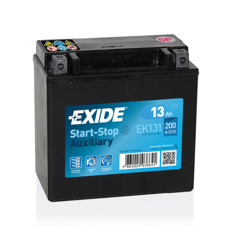 13 Ah/12V EXIDE  AGM AUXILIARY (1) EK131 