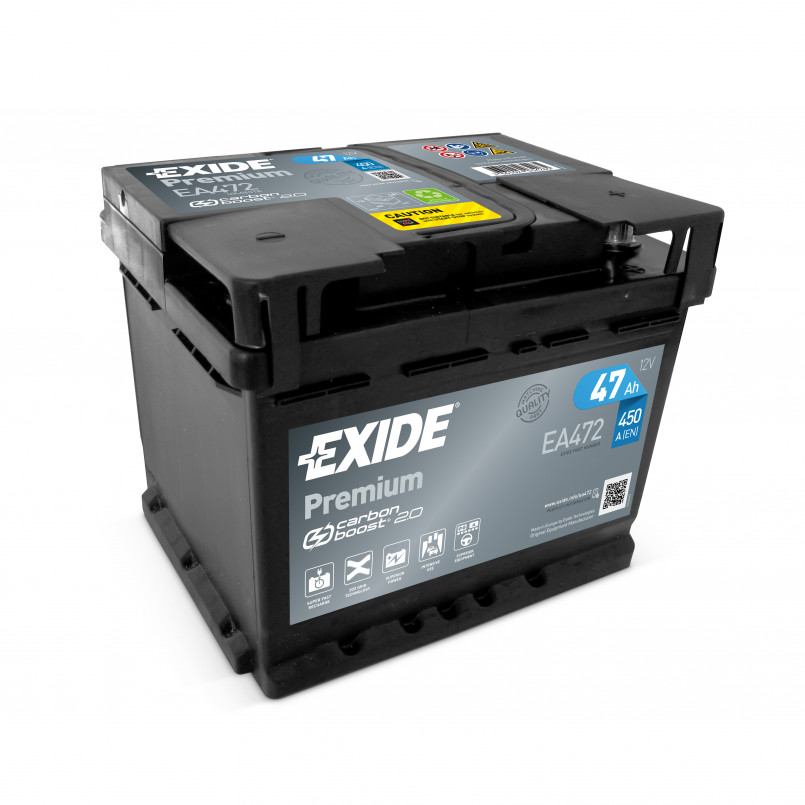 47 Ah/12V EXIDE PREMIUM Euro EA472