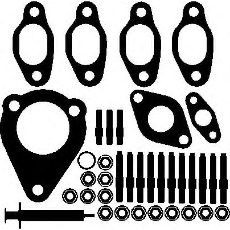 704.020 ELRING Комплект прокладок турбіни VW Caddy II 1.9 TDI 96-04