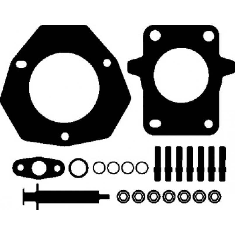 572.870 ELRING Комплект прокладок турбіни Renault Megane III 1.4 TCe 09-