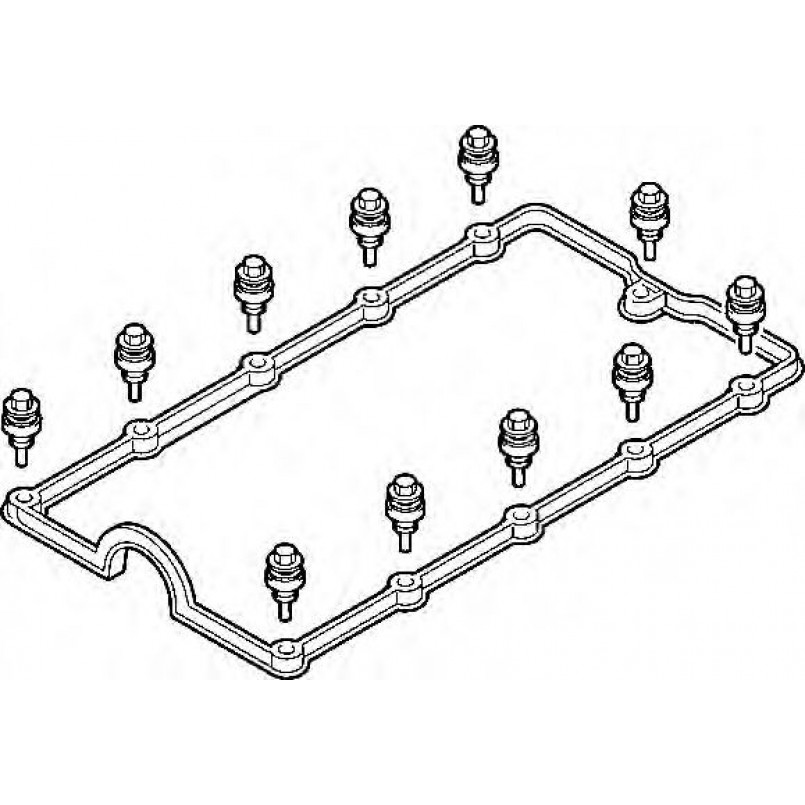 388.930 ELRING Прокладка кришки клапанів VW Golf V/Passat 2.0 TDI 05-13, AZV/BKD/BKP/BMA/BVE/BWV (к-