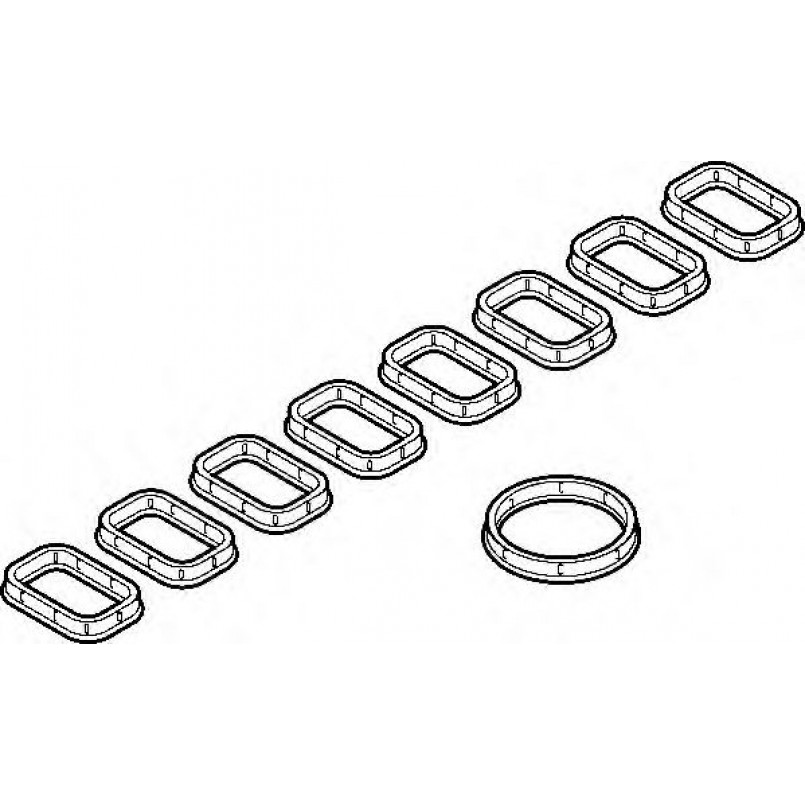 280.350 ELRING Прокладка колектора впускного Ford Transit 2.0/2.4 TDCi 00-06 (к-кт)