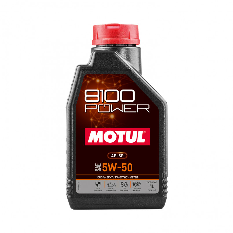 Олива моторна MOTUL 8100 Power SAE 5W50 12х1 L