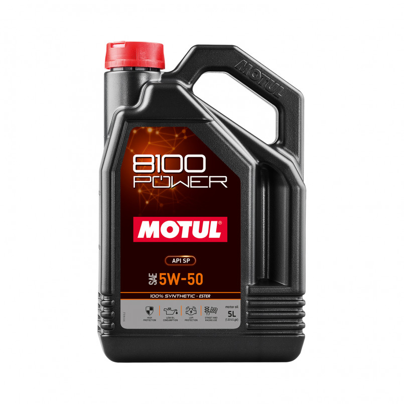 Олива моторна MOTUL 8100 Power SAE 5W50 4х5 L