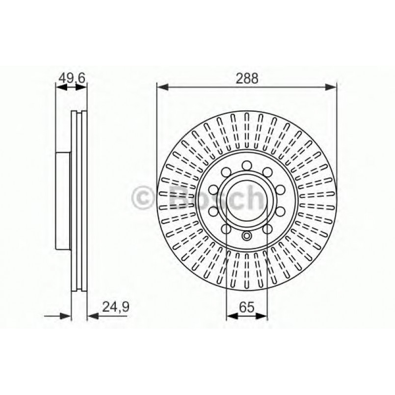 0986479939 BOSCH Гальмівний диск BD2983