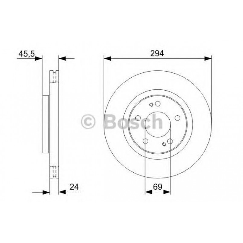 0986479372 BOSCH Гальмівний диск BD1210